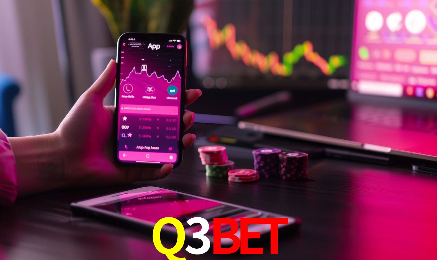 Comparação APP mobile vs versão web da Q3BET